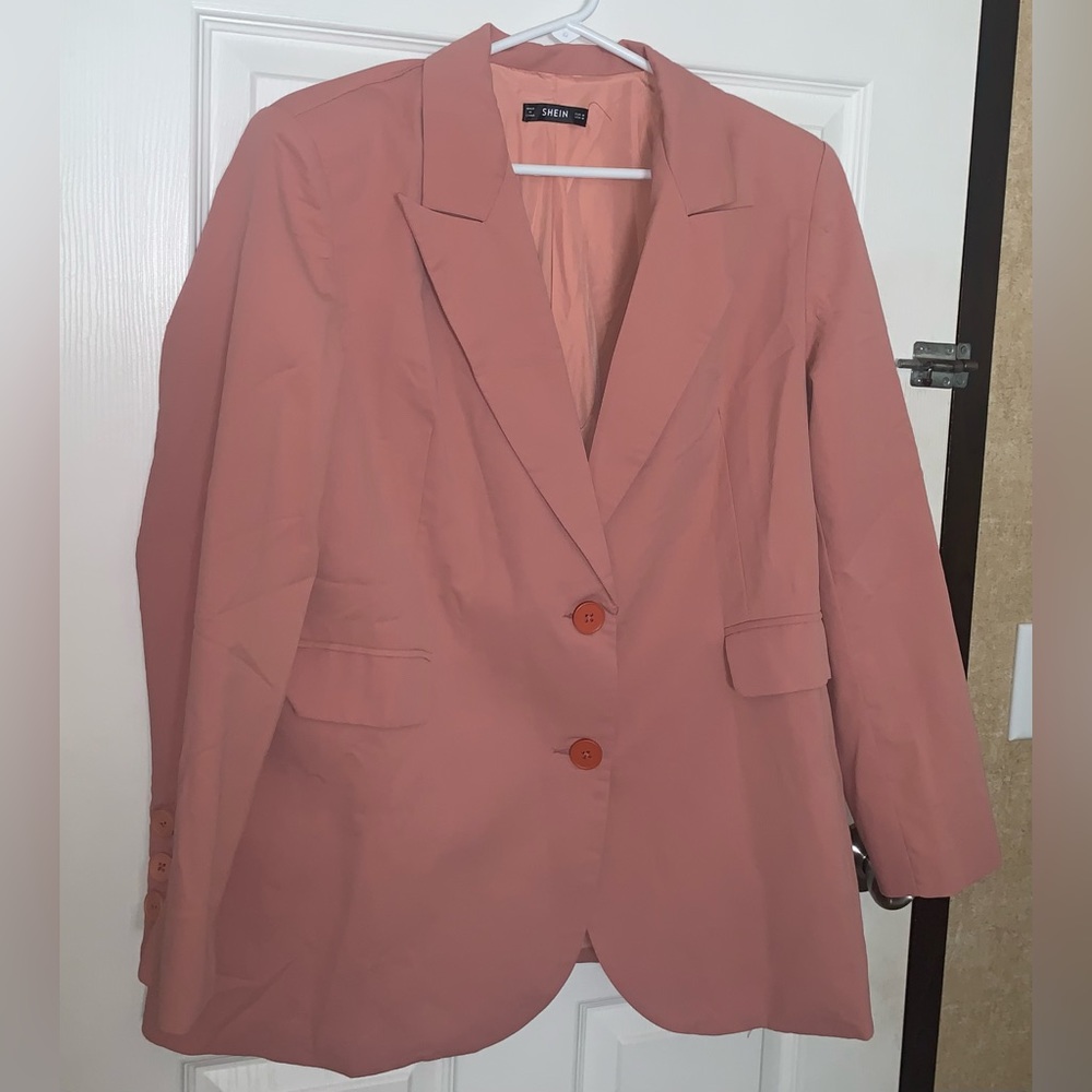 SHEIN pink blazer